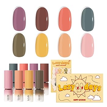 Leav ジェルネイル 100色☆専用ラック付き Amazon | Leavレイジーデイズシロップジェルネイル 8カラー